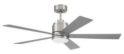 52 in. 5-Blade Indoor LED Ceiling Fan in Brushed Polished Nickel