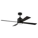 52 in. 4-Blade Indoor LED Ceiling Fan in Flat Black 