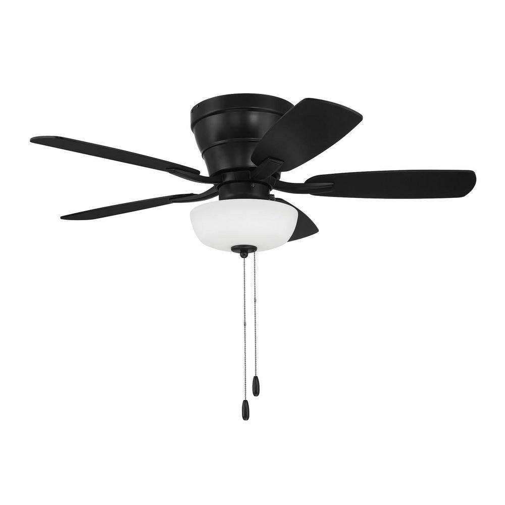 42in. 5-Blade Ceiling Fan with Flat Black/Greywood Blades 