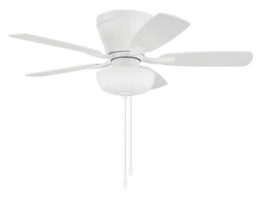 42 INCH HUGGER CEILING FAN W/ 5 BLADES LIGHT KIT 
