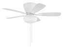 42 INCH HUGGER CEILING FAN W/ 5 BLADES LIGHT KIT 