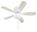 42in. 5-Blade Ceiling Fan with White with White/Washed Oak Blades