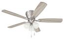 52 INCH HUGGER CEILING FAN W/ 5 BLADES 3 LIGHT KIT 