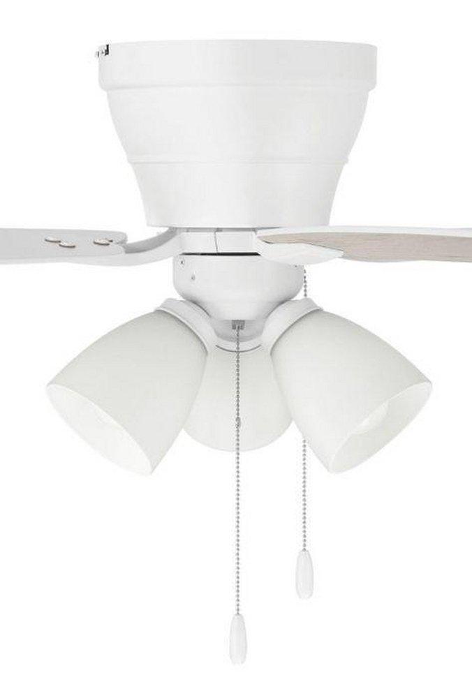 52 INCH HUGGER CEILING FAN W/ 5 BLADES 3 LIGHT KIT 