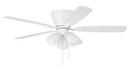 52 INCH HUGGER CEILING FAN W/ 5 BLADES 3 LIGHT KIT 