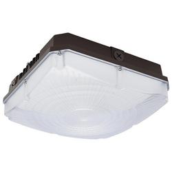 45/60/70W 11in. Wide LED Flush Mount Square Ceiling Fixture in Bronze