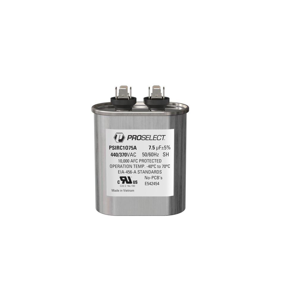 7.5 MFD 440/370V OVAL  RUN CAP 