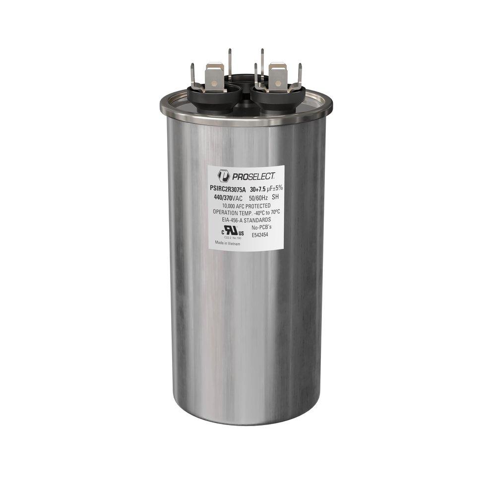 30/7.5 MFD 440/370V RND  RUN CAP 