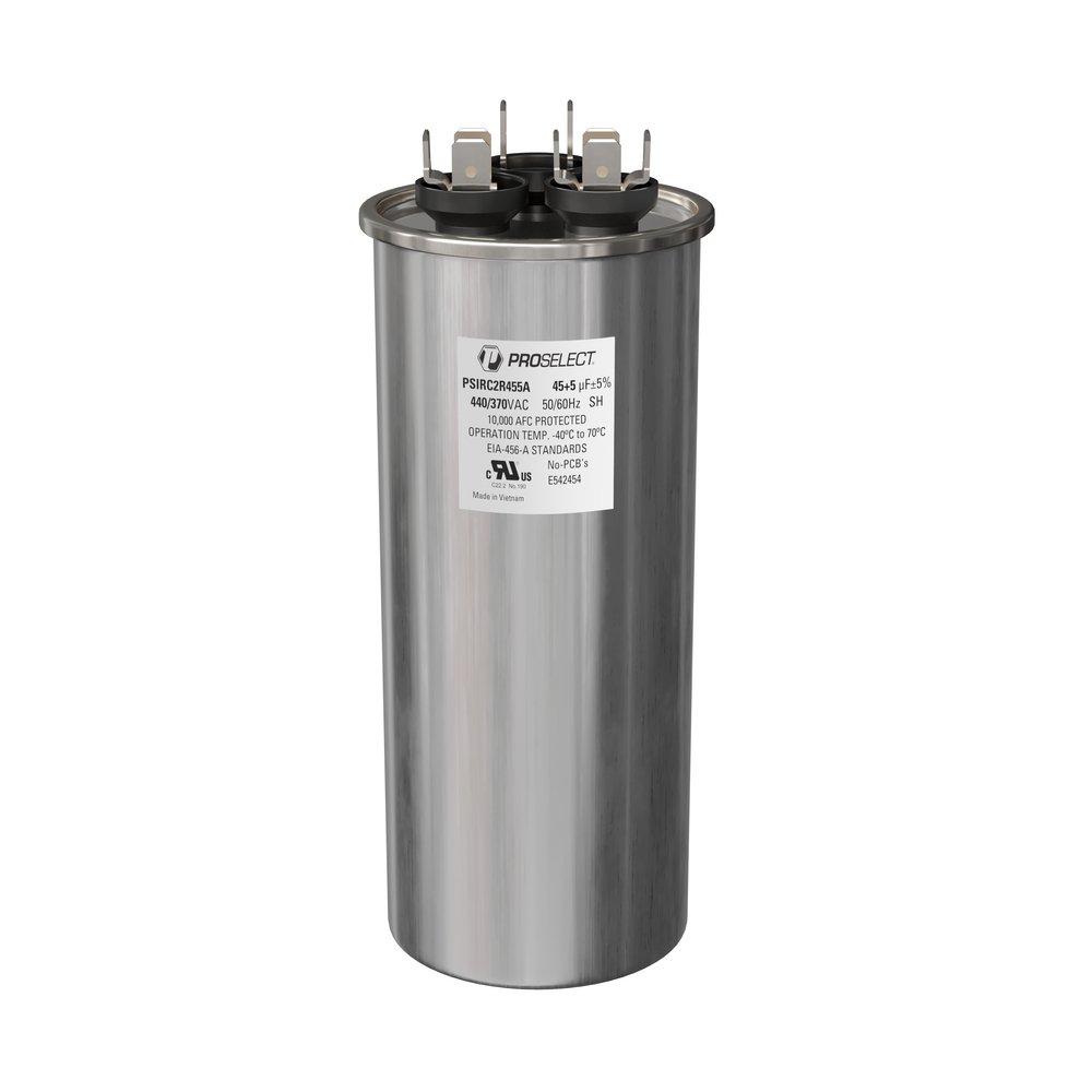 PROSELECT® 45/5 mfd 440/370V Dual Round Run Capacitor | Ferguson