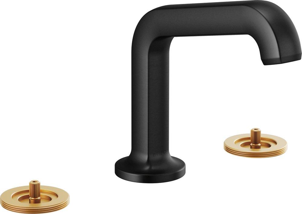 BRIZO KINTSU WIDESPREAD LAVATORY FAUCET WITH ANGLED SPOUT - LESS HANDLES 