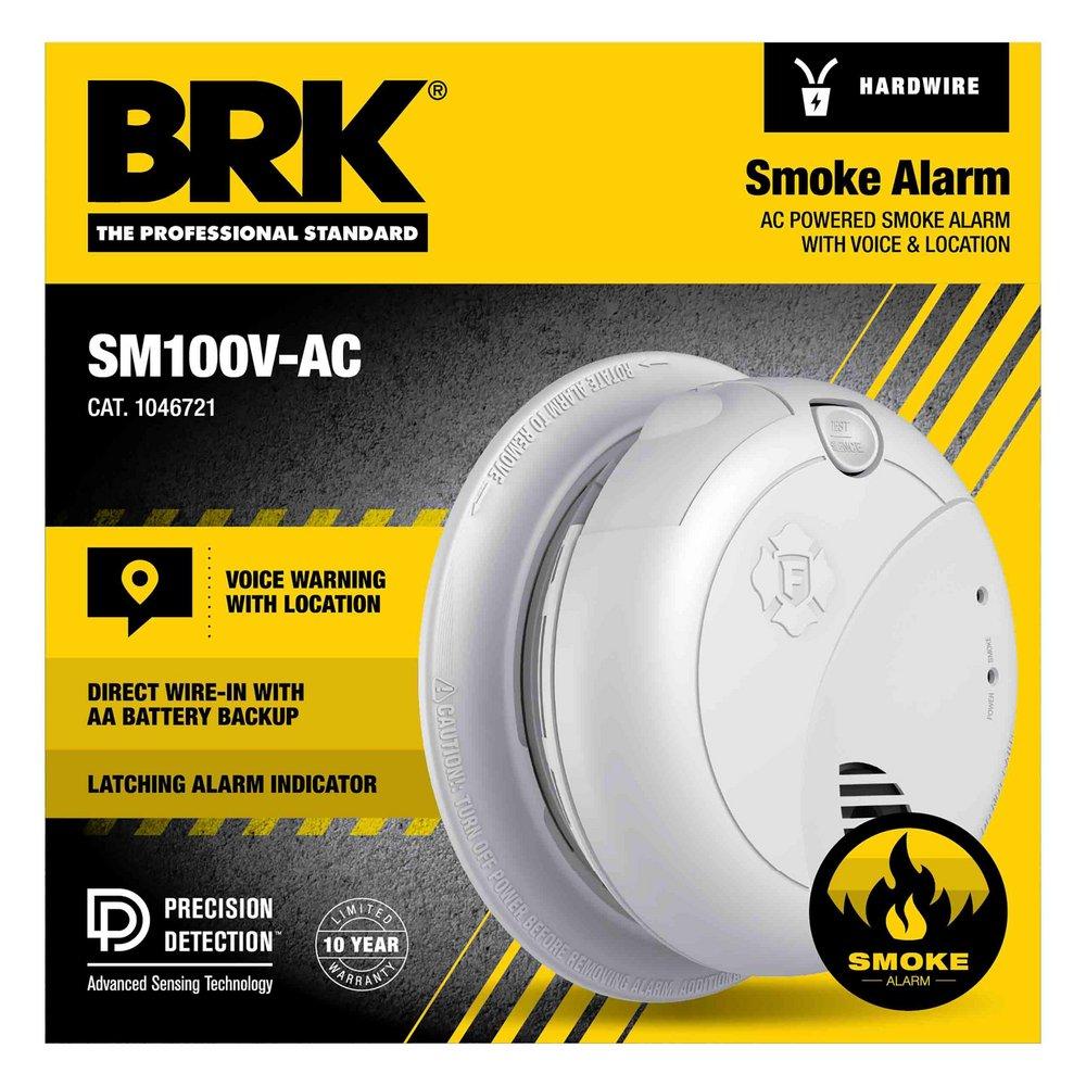 AC/DC Smoke Alarm with Voice Alerts 