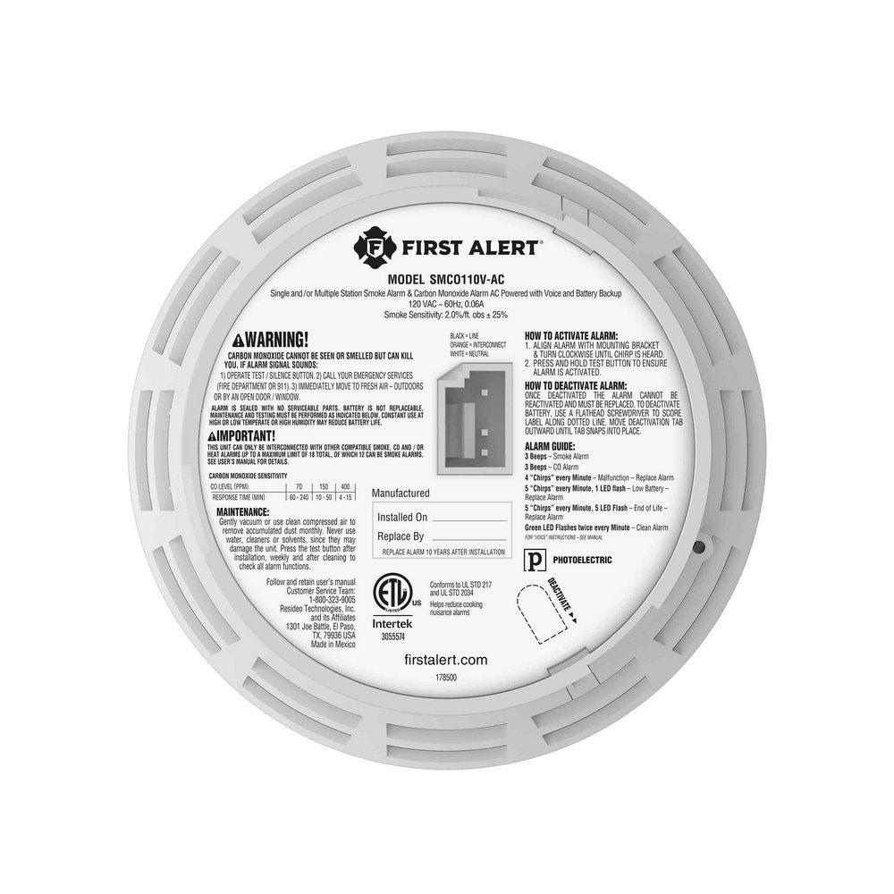 ALRM COMBO ACDC10 VCE SMCO110VAC 