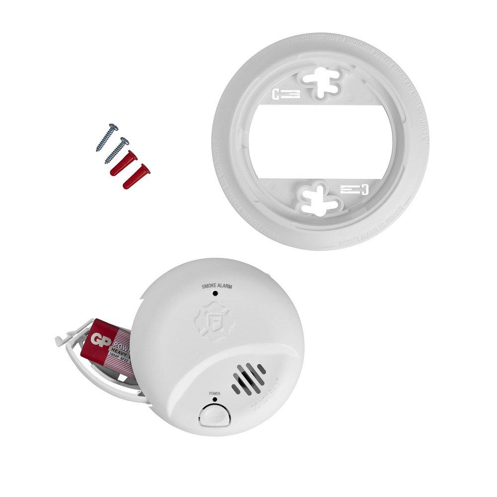 DC Smoke Alarm with 9V Battery 