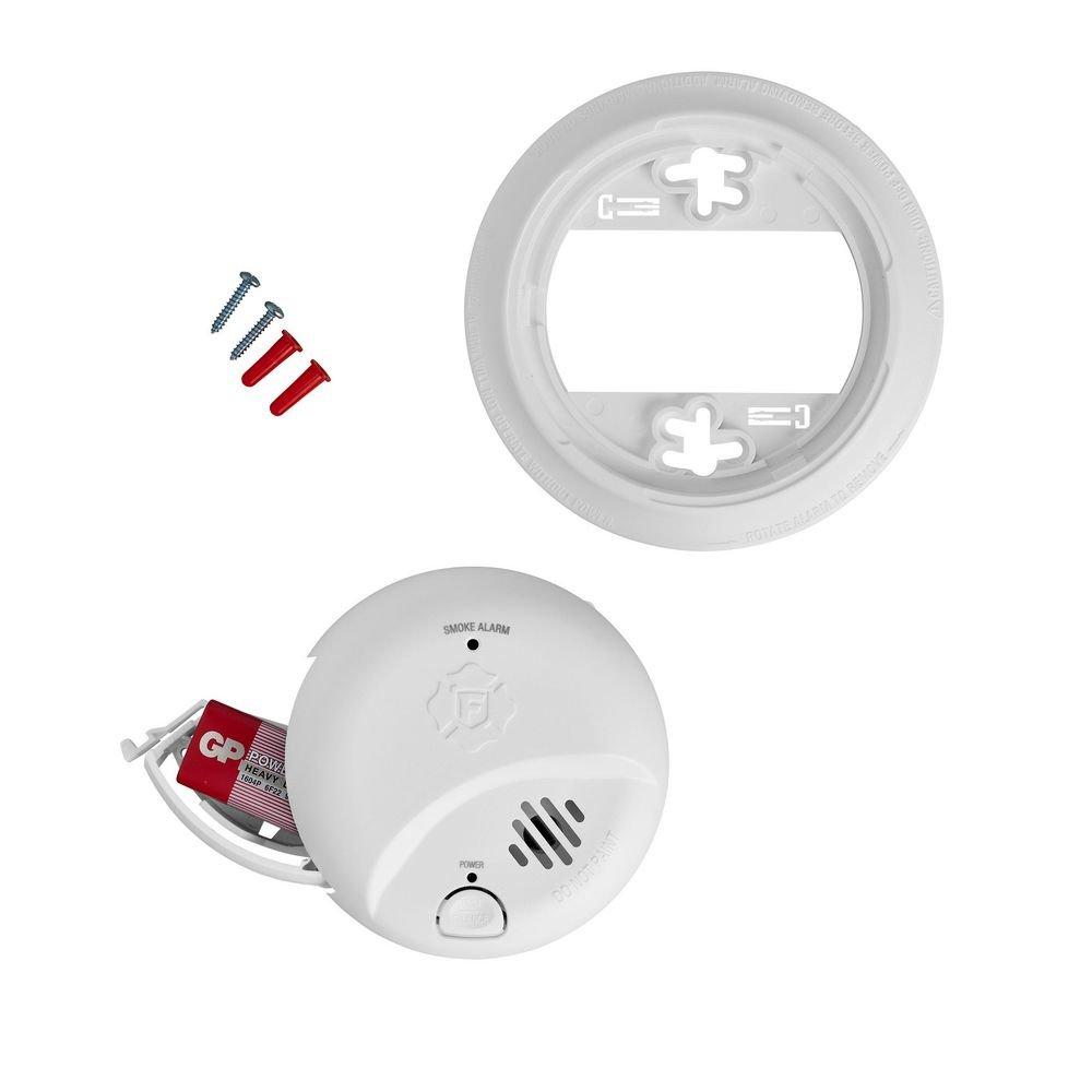 DC Smoke Alarm with 9V Battery 
