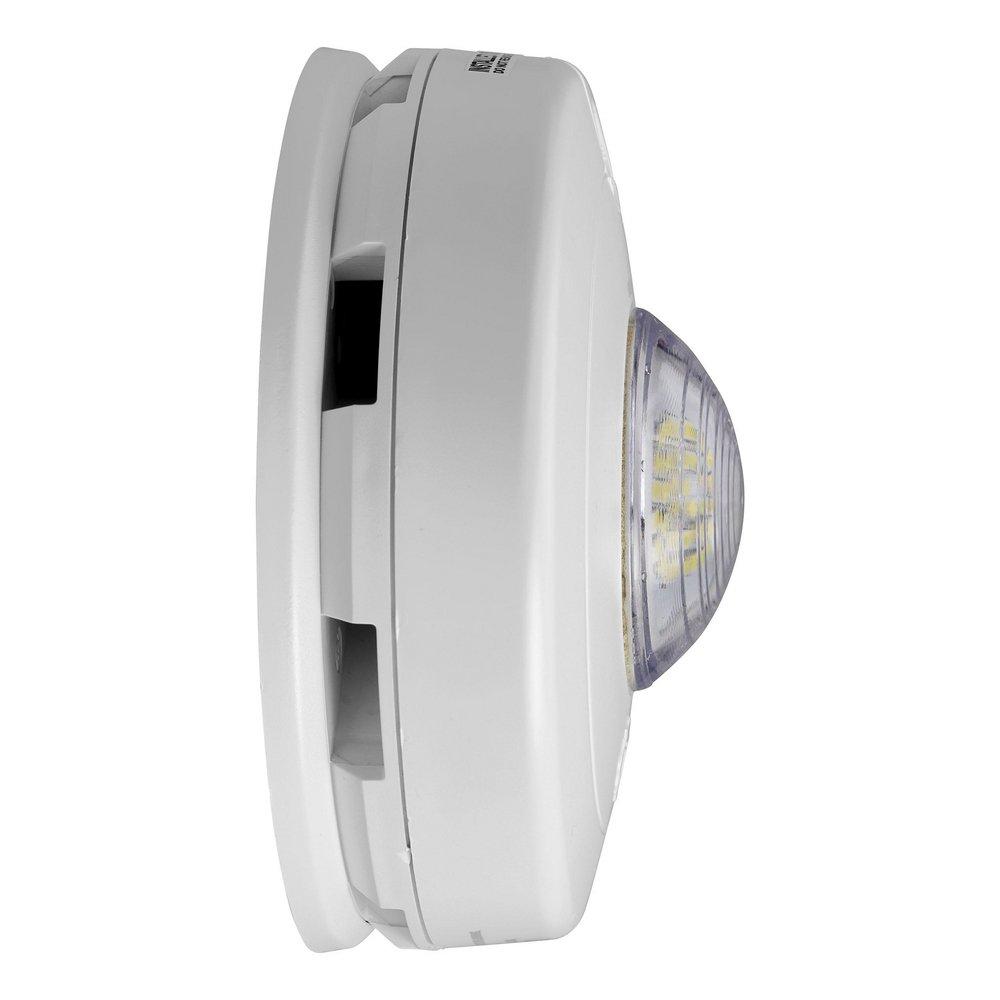 AC/DC Smoke Alarm with LED Strobe and 10 Year Battery 