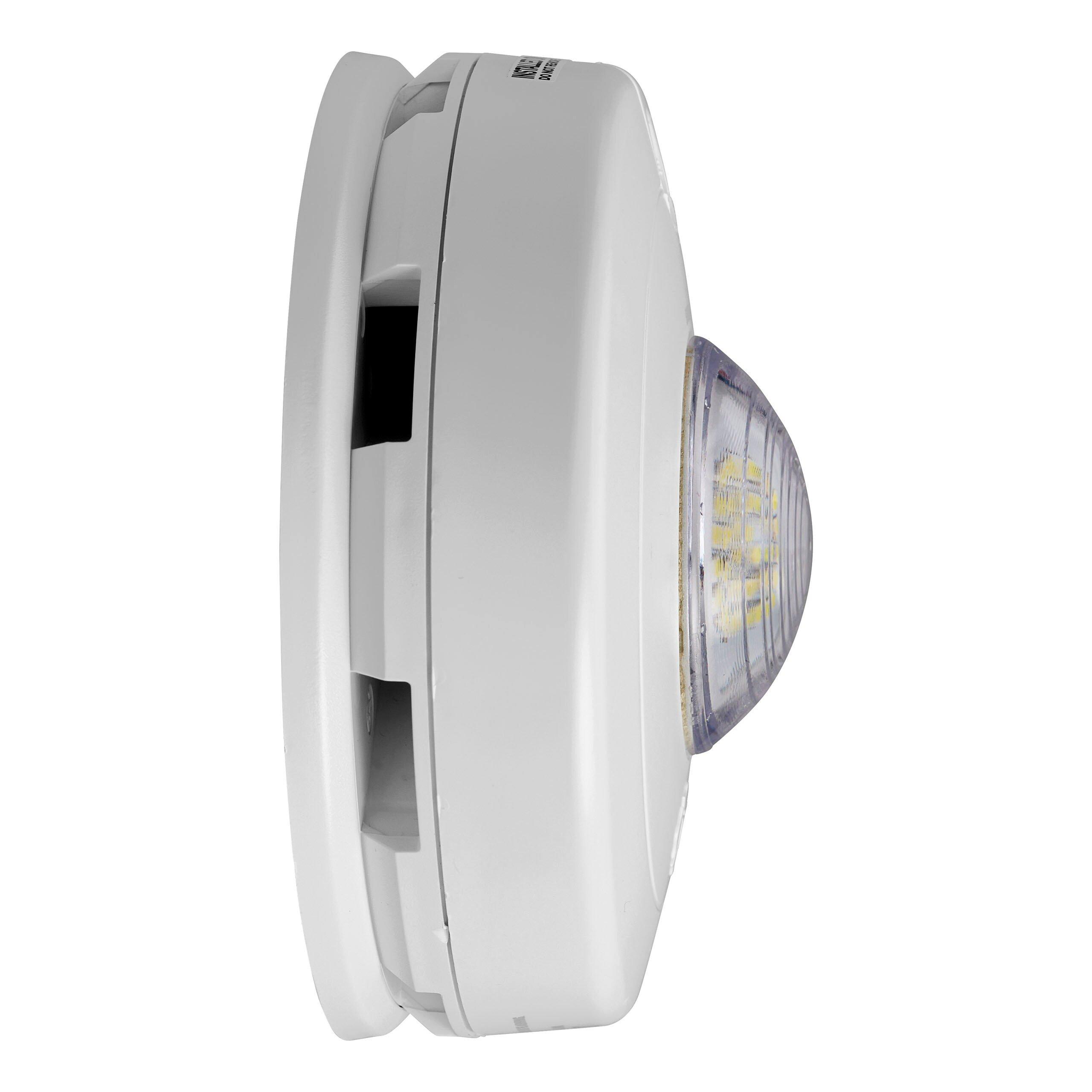 AC/DC Smoke Alarm with LED Strobe and 10 Year Battery 