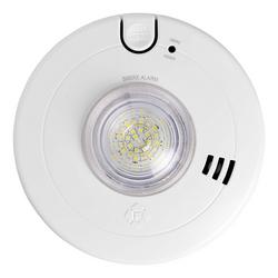 AC/DC Smoke Alarm with LED Strobe and 10 Year Battery