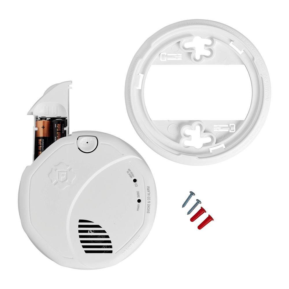 Smoke & Carbon Monoxide Combo Alarm, AA Battery Powered 