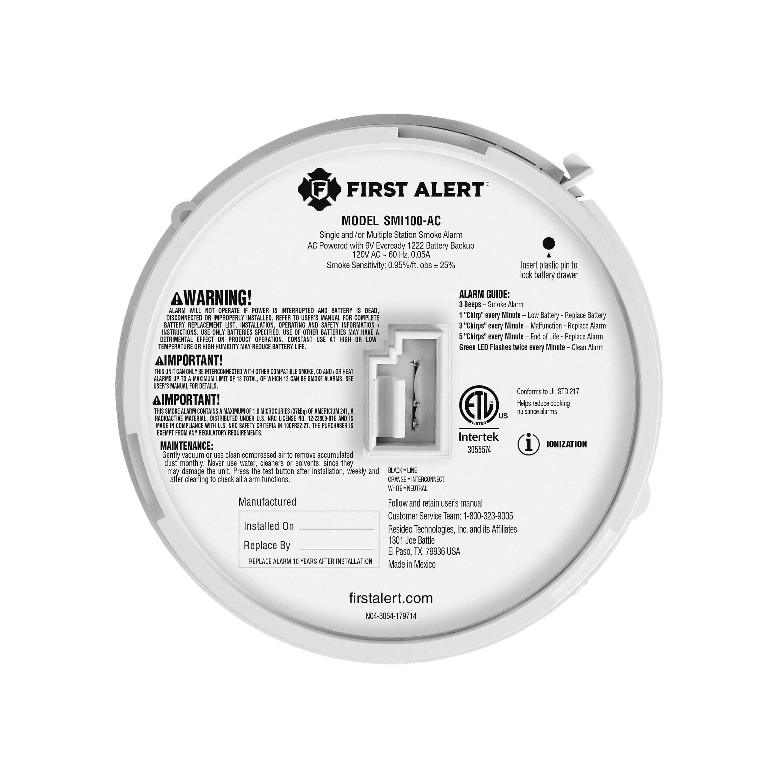 AC/DC Smoke Alarm 