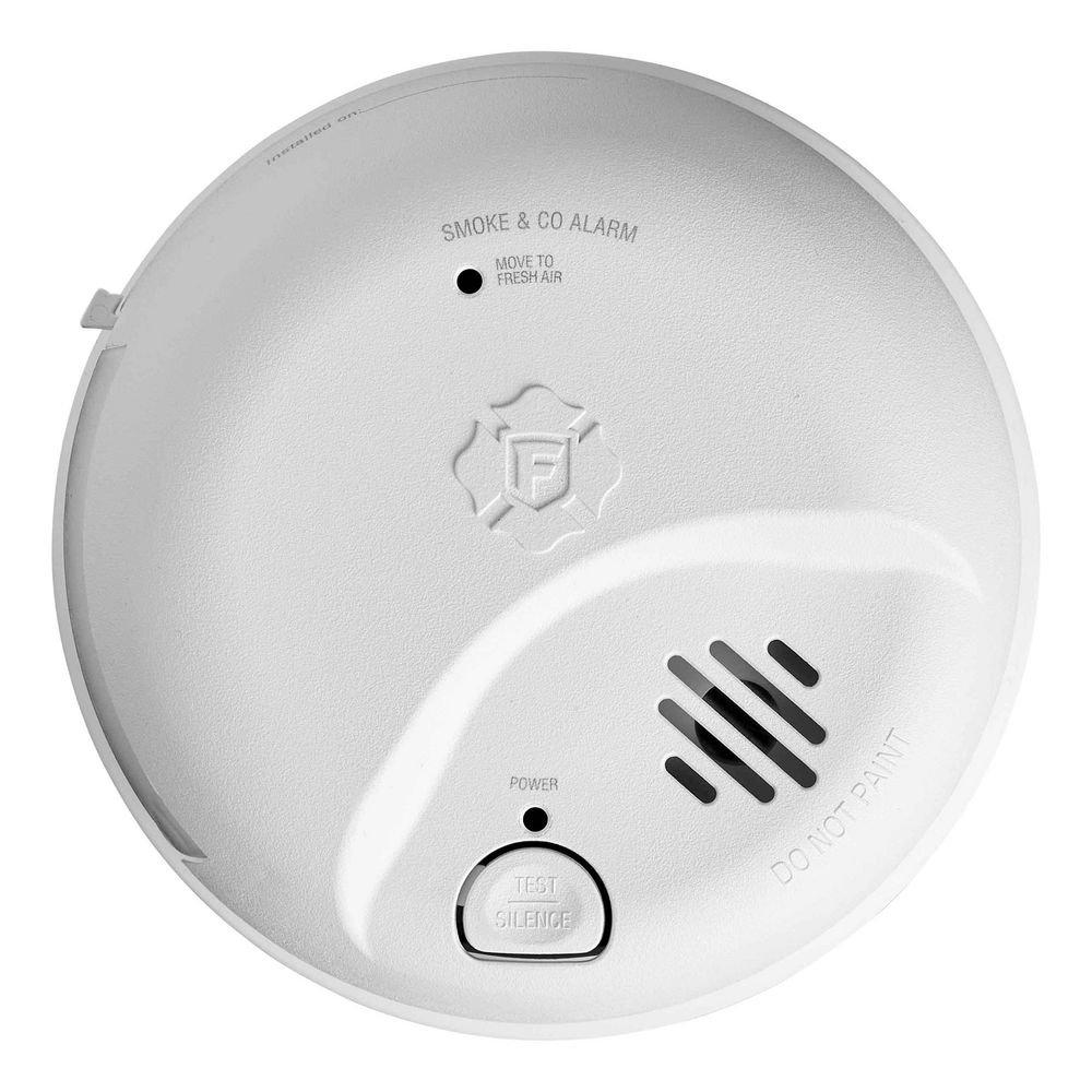 Hardwired AC/DC Smoke & Carbon Monoxide Combo Alarm with 9V Battery Backup 