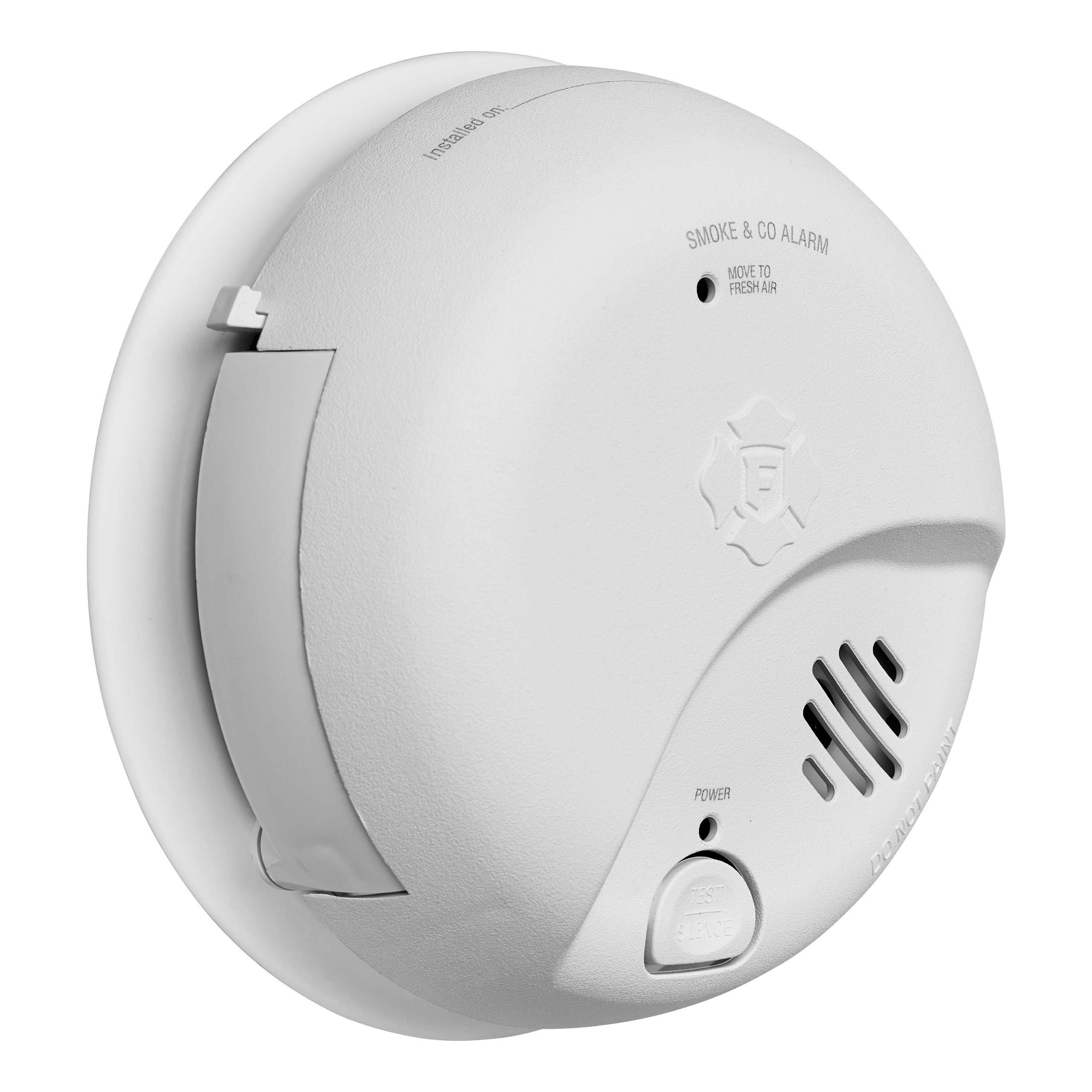 Hardwired AC/DC Smoke & Carbon Monoxide Combo Alarm with 9V Battery Backup 