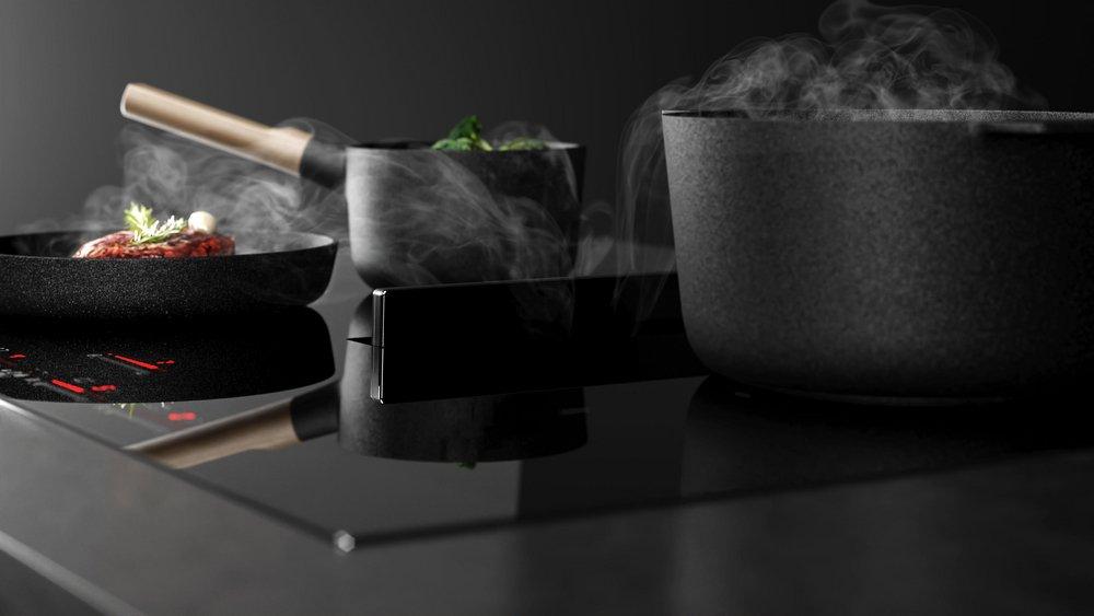 36 in. Induction Cooktop with 4 Cooking Zones in Black Ceramic Glass 