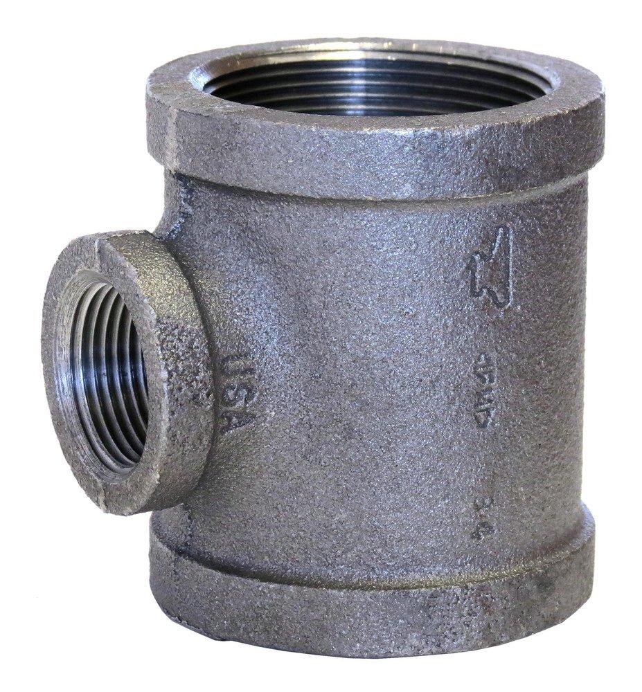 FNPT 150# and 300# Schedule 40 Standard Black Malleable Iron Reducing Tee 
