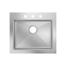 25 x 22 in. 3 Hole Stainless Steel Single Bowl Dual Mount Kitchen Sink
