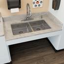 33 x 22 in. Stainless Steel Double Bowl Dual Mount Kitchen Sink 