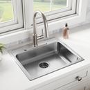 PROFLO&reg; Stainless Steel 22 x 19 in. Stainless Steel Single Bowl Drop-In Kitchen Sink 