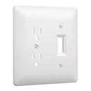 MASQUE 2 GANG RECEPTOR & SWITCH WALL PLATE 