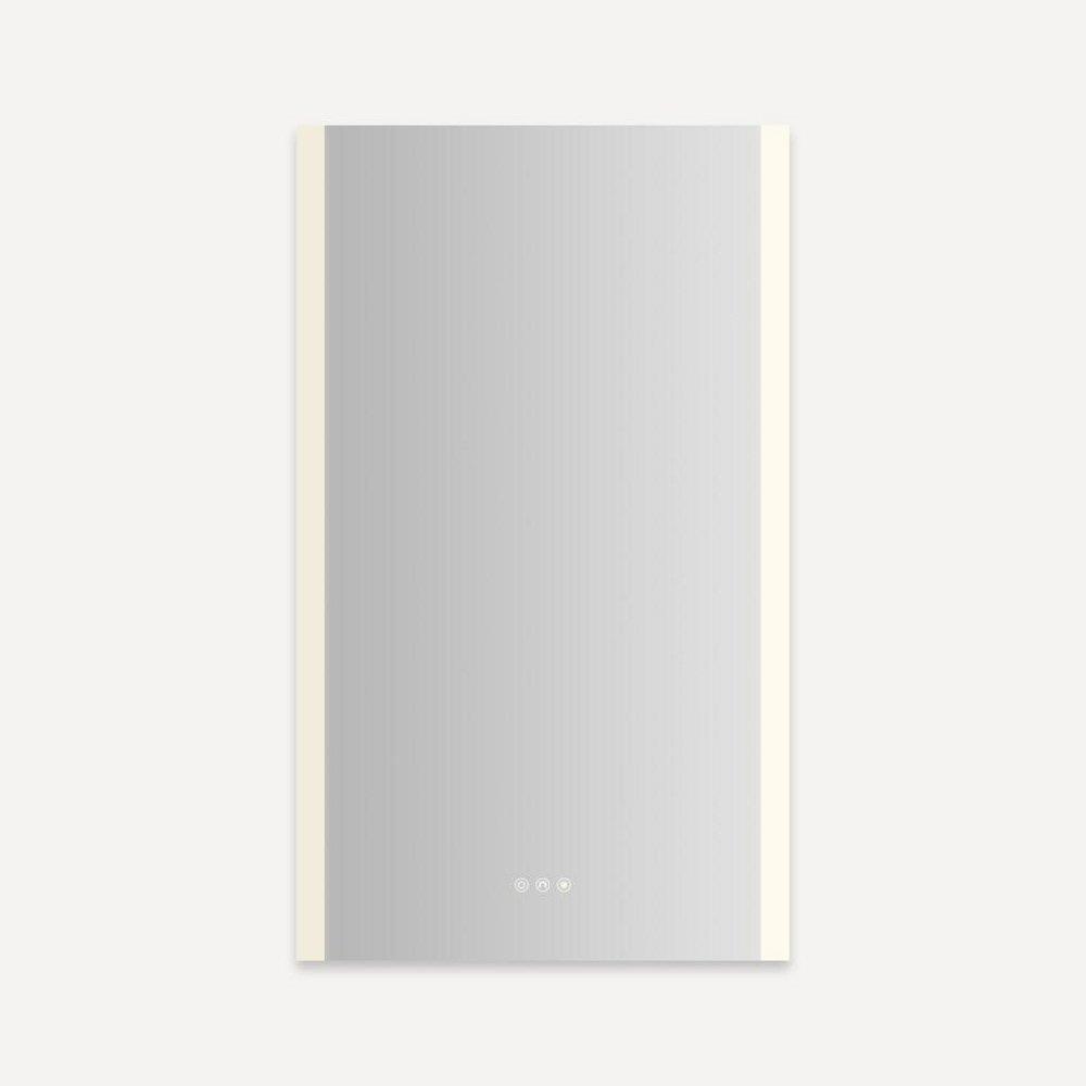 23-1/4 x 39-3/8 in. Lighted Frameless Single Door Medicine Cabinet 