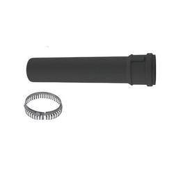 3 in. x 36 in. Polypropylene Black UV-Resistent Single-Wall Vent Pipe