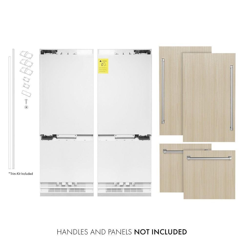 ZLINE 60 32.2 CU. FT. PANEL READY BUILT-IN 4-DOOR FRDO REFRIGERATOR WITH INTERNAL WATER AND ICE DISPENSER RBIV-60 