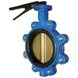 6 in. Ductile Iron EPDM Lever Operated Lug Butterfly Valve