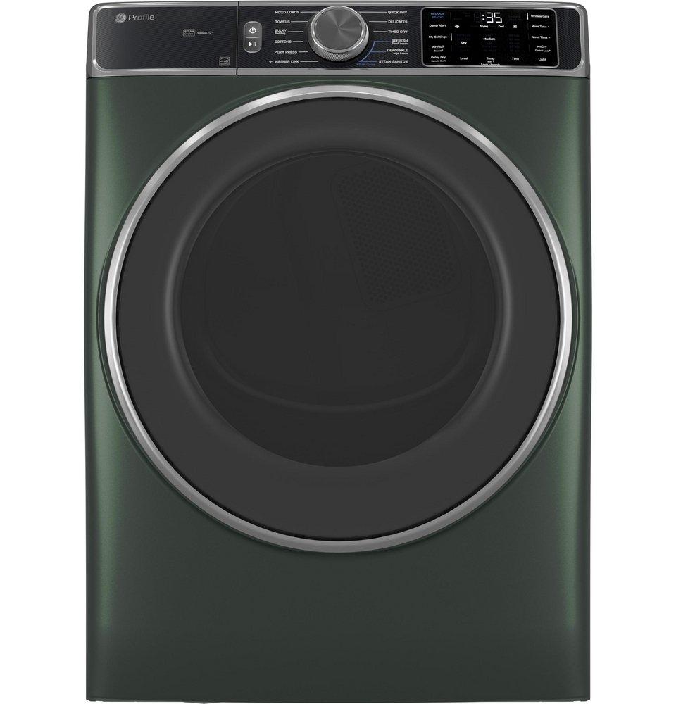 GE PROFILE 7.8 CU FT FRONTLOAD ELECTRIC STEAM DRYER FOREST GREEN 