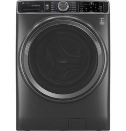 28 in. 5.5 cu. ft. Smart Front Load Steam Washer in Carbon Graphite