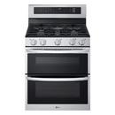 5-Burner Gas Freestanding Range with 6.9 cu. ft. Double Oven in Stainless Steel 