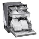 FRONT CONTROL WITH POCKET HANDLE 1-HOUR WASH AND DRY 46 DB QUADWASH DYNAMIC DRY 3RD RACK EASYRACK PLUS HIDDEN FRONT COUNT DOWN TIMER PRINTPROOF BLACK STAINLESS STEEL 