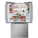 25 CU. FT. 3 DOOR FRENCH DOOR REFRIGERATOR 33 WIDTH STANDARD DEPTH DUAL HANDLE ICE & WATER DUAL ICE PRINTPROOF STAINLESS STEEL 