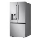 25 CU. FT. 3 DOOR FRENCH DOOR REFRIGERATOR 33 WIDTH STANDARD DEPTH DUAL HANDLE ICE & WATER DUAL ICE PRINTPROOF STAINLESS STEEL 