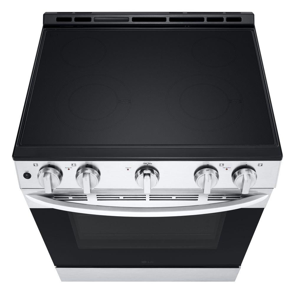 Electric Slide-In Range with 6.3 cu.ft. Oven in Stainless Steel 