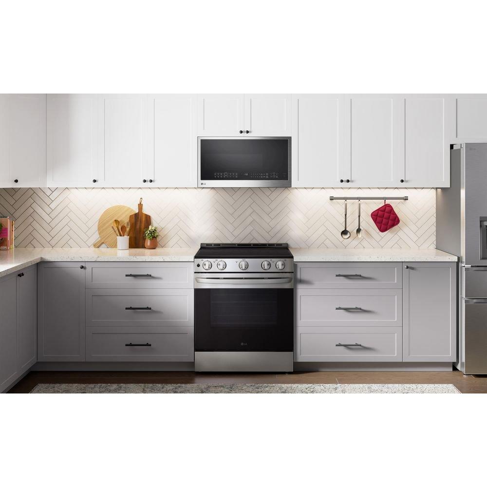 Electric Slide-In Range with 6.3 cu.ft. Oven in Stainless Steel 