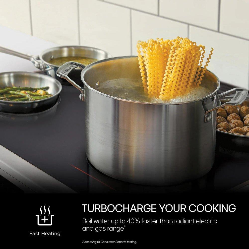 6.3 CU. FT. SMART INDUCTION SLIDE-IN RANGE WITH FAN CONVECTION AIR FRY PRINTPROOF STAINLESS STEEL 