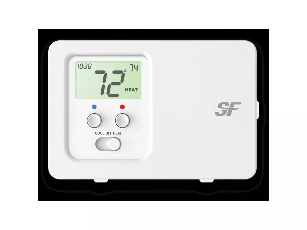 Service First SFTHRV5211 Programmable thermostat in white