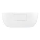 65 in. Freestanding Bathtub with Universal Drain in White 