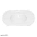 70 in. Freestanding Bathtub with Universal Drain in White 