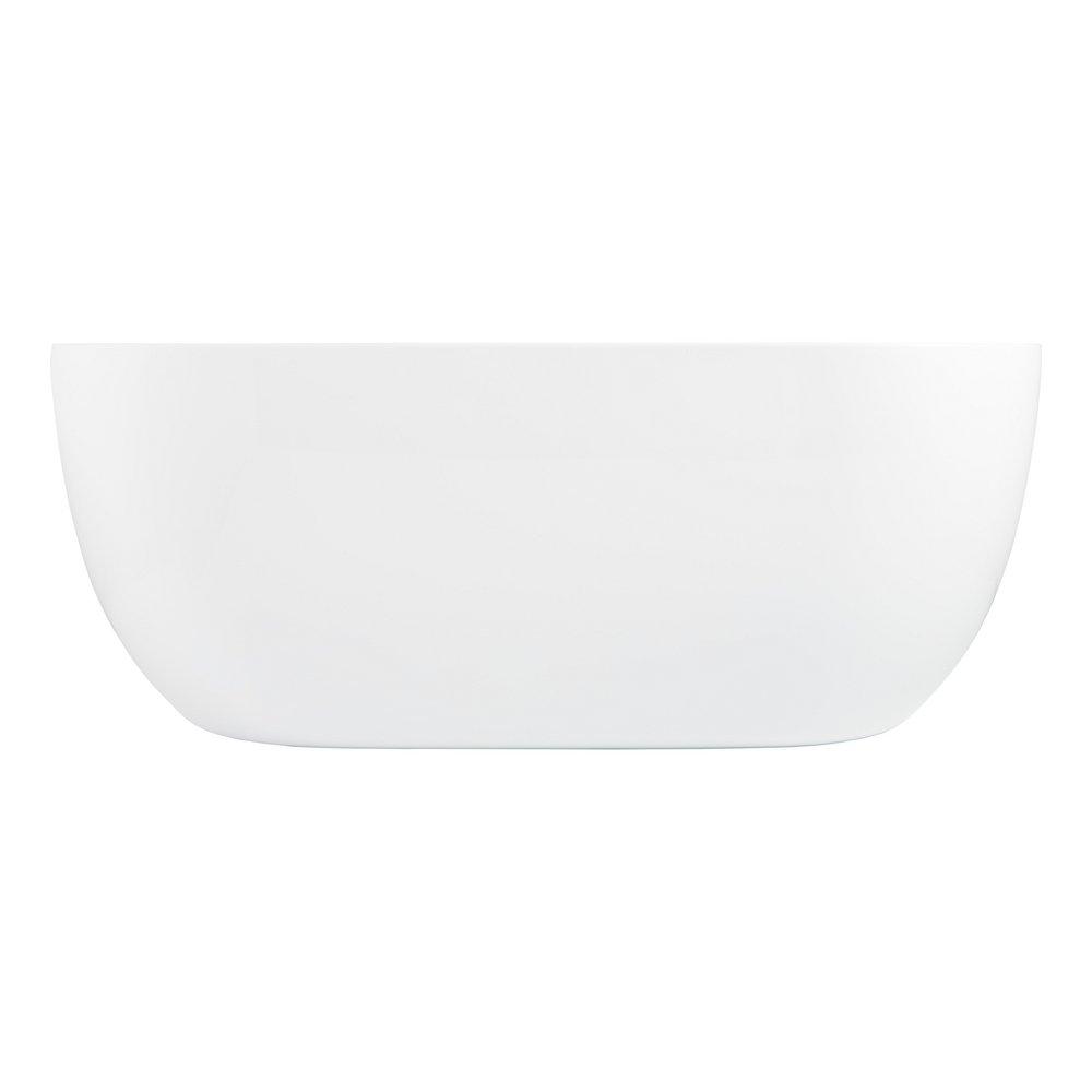 70 in. Freestanding Bathtub with Universal Drain in White 