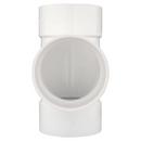 White PVC DWV Straight Tee 