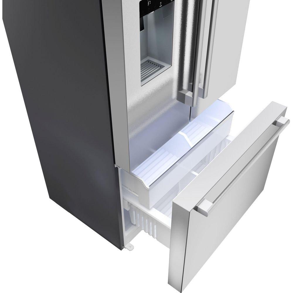 21.6 cu. ft. French Door Refrigerator in Silver 